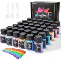 Set de 36 Colores de Mica para uso en Resina Epoxi
