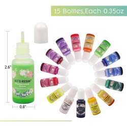 Set de Pigmentos de 15 Colores para Resina Epoxi