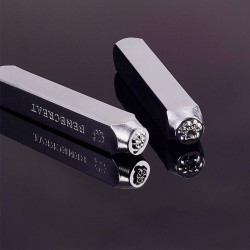 Juego de 12 Unidades Cincel de Golpe con formas varias de 1/4''