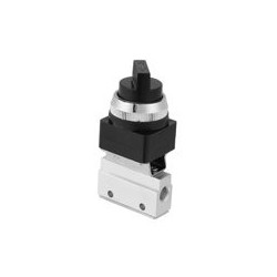 Válvula neumática PT hembra MOV-01  Negro 1/8''