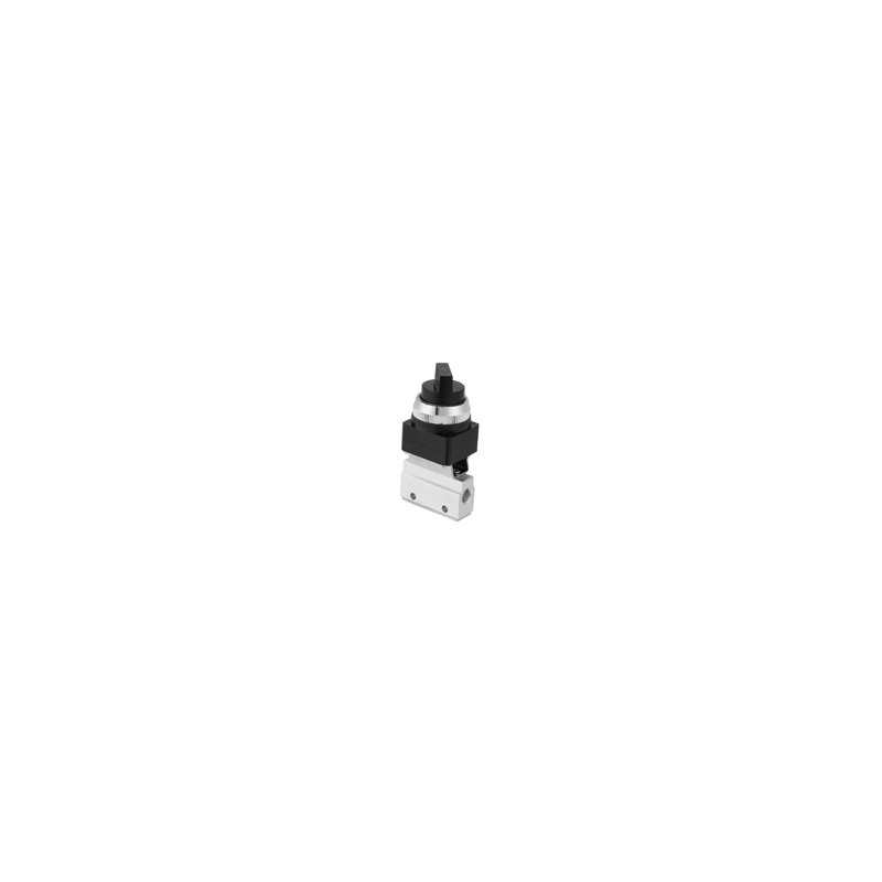 Válvula neumática PT hembra MOV-01  Negro 1/8''