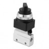 Válvula neumática PT hembra MOV-01  Negro 1/8''