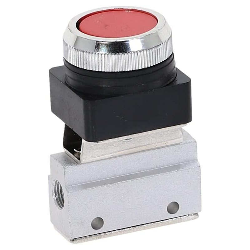 Válvula neumática PT hembra 1/8 2 posiciones MOV-03A ROJO