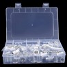 Caja de juego de 70 piezas de Tuercas de Remache de cabeza Plana de Aluminio