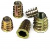 Caja de juego de 75 piezas tuercas para madera m4,m5,m6,m8