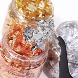Set de 3 Unidades Hoja de cobre, plata y oro