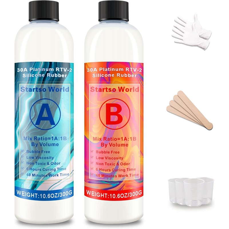 Kit de Silicona 21.2 Onzas para la fabricacion de moldes