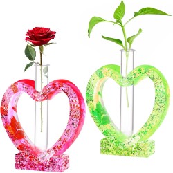 Molde de Silicon en Forma de Corazon/Planta