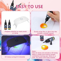 Kit de 12 Colores de Resina UV