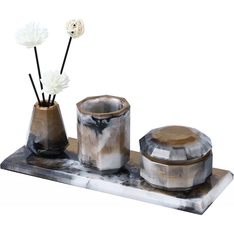 Set de 4 piezas de Moldes de silicona para Accesorios de baño