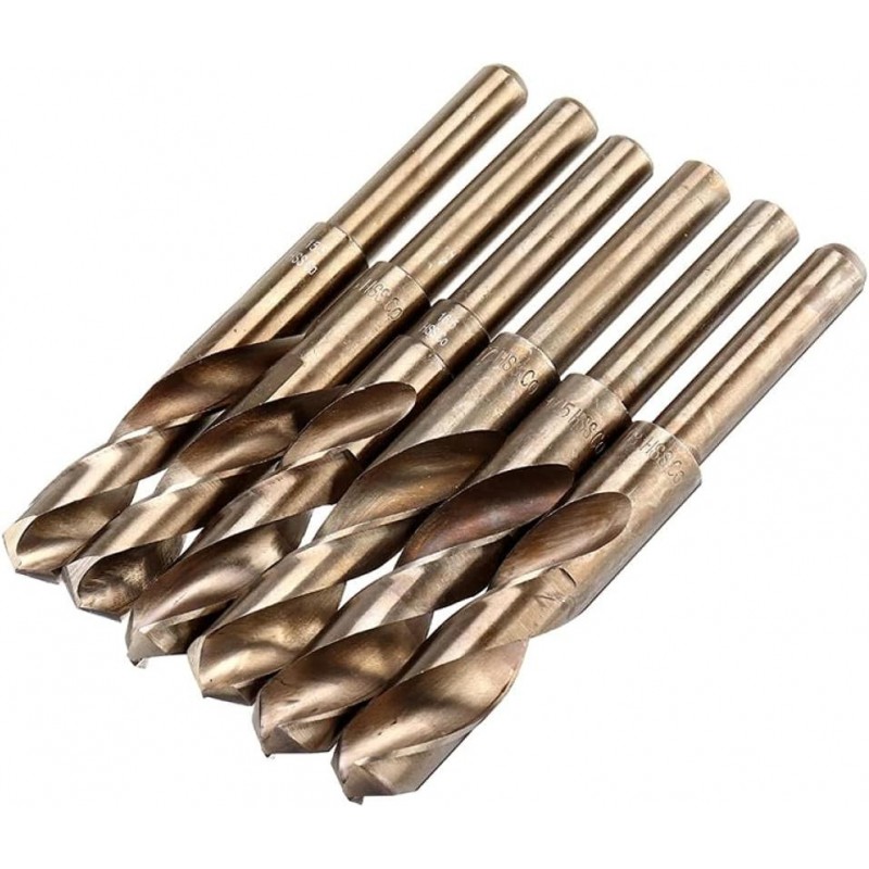 Broca Escalonada HSS JIZZU 6-60 Mm - 12 Pasos, Vástago 13 Mm, Para Metal, Acero Inoxidable, Madera